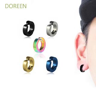 DOREEN Non-piercing Geometric Circle Stainless steel Round Ear Clip