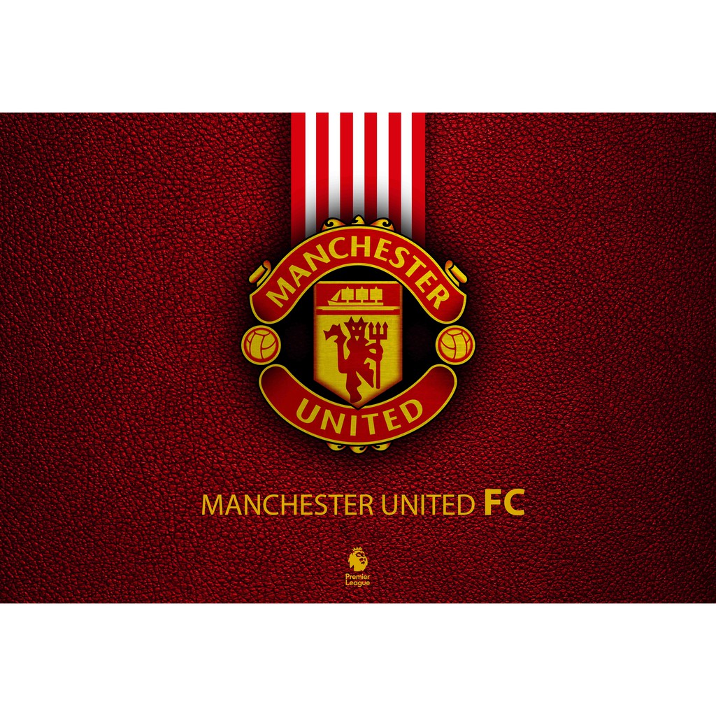ภาพหน้าปกสินค้าManchester United Logo แมนเชสเตอร์ยูไนเต็ด MUFC แมนยู Red Devils โปสเตอร์ Poster วอลเปเปอร์ ตกแต่งผนัง ฟุตบอล Football จากร้าน 77poster บน Shopee