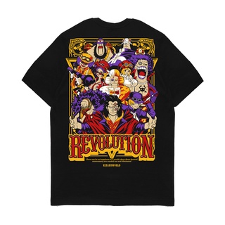 เสื้อยืดผู้ชาย เสื้อยืด พิมพ์ลายอนิเมะ One Piece REVOLUTION CREW Kizaru S-5XL