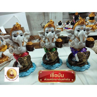 พระพิฆเนศประทับงูสูง10นิ้ว*ผลงานลิขสิทธิ์