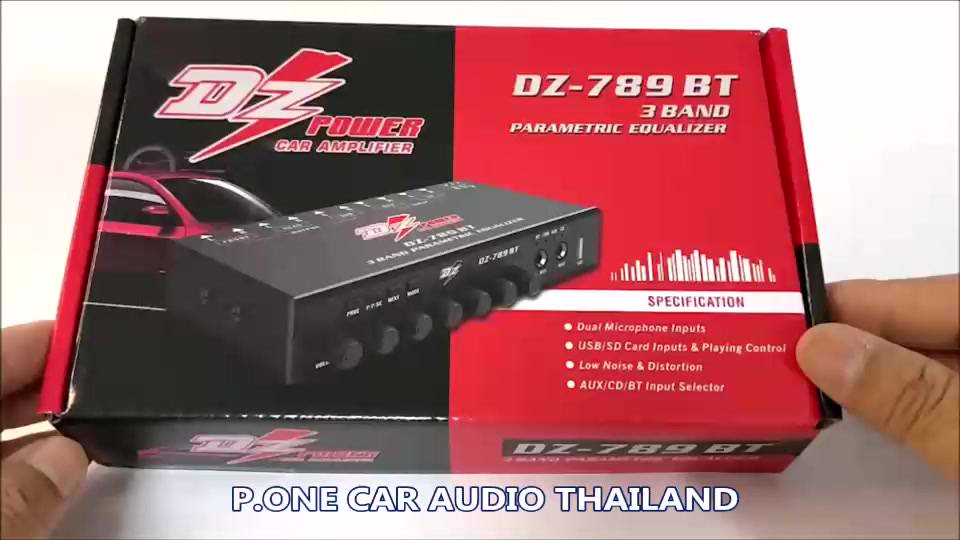 สินค้าขายดี-dz-power-รุ่นdz-789bt-ปรีแอมป์รถยนต์อัจฉริยะ-3แบนด์-เล่นเพลงผ่านusbในตัว-เชื่อมต่อเพลงบลูทูธกับโทรศัพท์