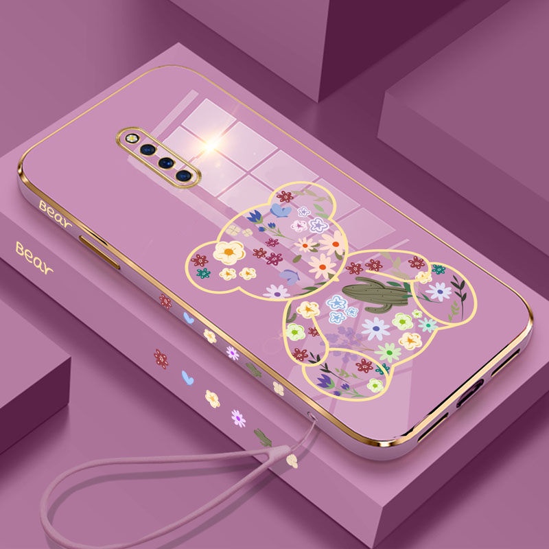 เคสโทรศัพท์มือถือ-ซิลิโคนนิ่ม-ขอบตรง-ลายการ์ตูนหมี-ดอกไม้-สําหรับ-vivo-y17-vivo-y15-vivo-y12-vivo-y12i-vivo-y11-vivo-y19-vivo-y73s