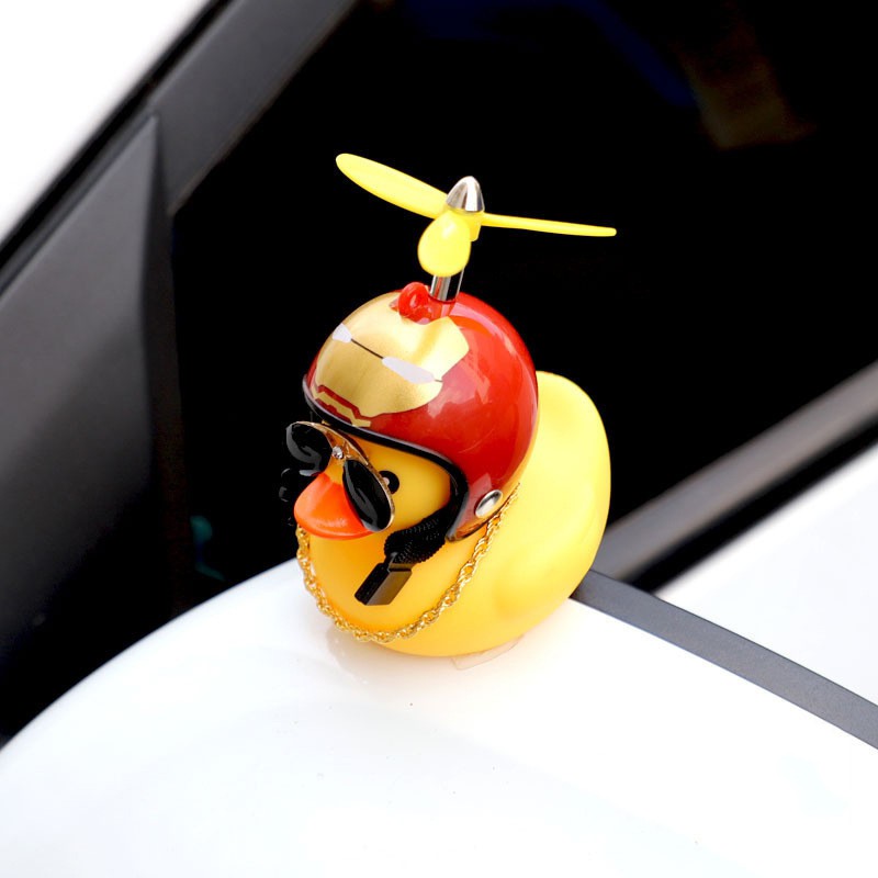 ภาพสินค้าLDE uq ตุ๊กตาเป็ดสวมหมวกกันน็อค สีเหลือง สำหรับติดตกแต่งรถ จากร้าน simpleloves.th บน Shopee ภาพที่ 6