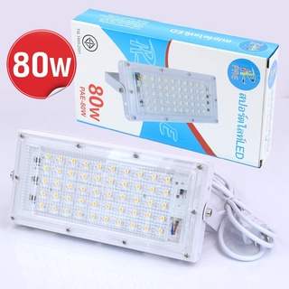 โคมไฟสปอร์ตไลท์ LED PAE-80W แสงสีขาว พร้อมส่งคะ