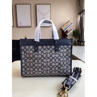 💥COACH FIELD TOTE 30 IN SIGNATURE JACQUARD