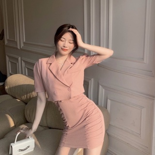 🥨✨Charissa top มินิครอป คอปก กระดุมหน้า ดีเทลกระเป๋า