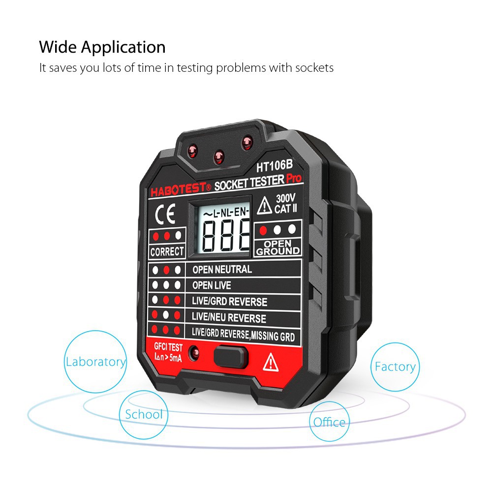 เครื่องตรวจปลั๊ก-และตรวจกราวด์-สามารถใช้ตรวจสอบสายดินได้-d-amp-b-habotest-advanced-gfci