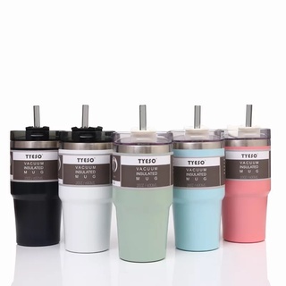 (พร้อมส่ง)เเก้วน้ำTYESO ขนาด20ozแก้วเก็บอุณหภูมิ สแตนเลส304