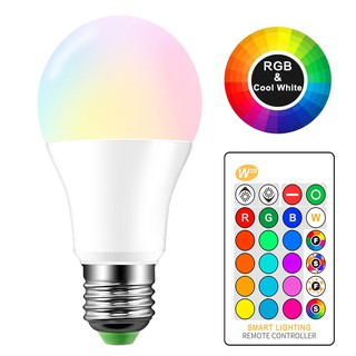 ภาพหน้าปกสินค้าหลอดไฟ LED E27 RGBW 10W เปลี่ยนสีได้ ที่เกี่ยวข้อง