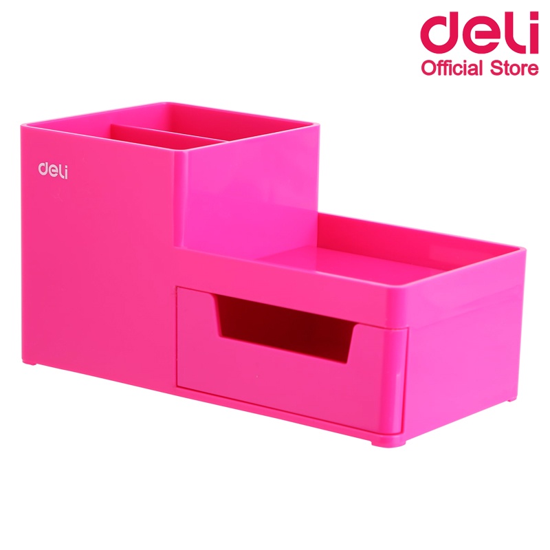 deli-z25140-pen-stand-กล่องเสียบปากกาแฟนซี-สีชมพู-กล่องเสียบปากกา-กล่องเก็บปากกา-เครื่องเขียน-อุปกรณ์สำนักงาน