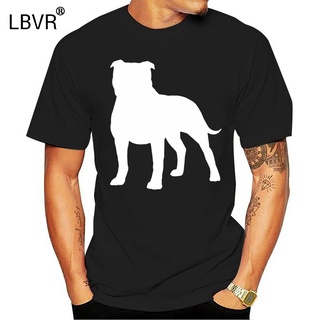 เสื้อยืด พิมพ์ลาย Staffordshire Bull Terrier แฟชั่นสําหรับผู้ชายS-5XL