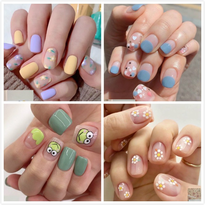 สติ๊กเกอร์ติดเล็บแบบใหม่-nail-sticker-ลายหวานน่ารักมาก-ขายส่งราคาถูก-qf539-qf558