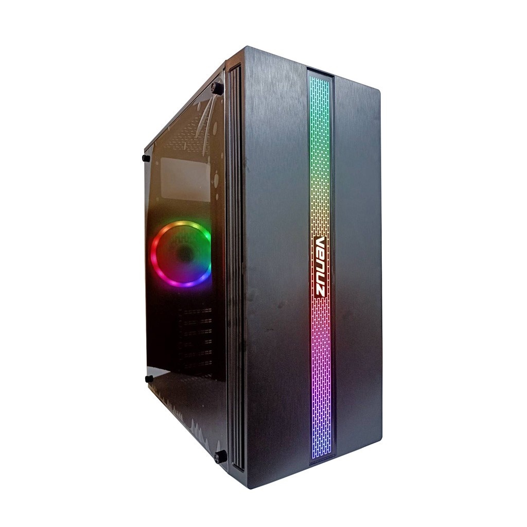 ภาพหน้าปกสินค้าVENUZ ATX Computer Case VC1721ไฟ RGBประกัน 1ปีไฟปรับระดับได้แจ่มๆ ด้านช้างอคิลิคใส เป็นกระจก จากร้าน hpbyiqink บน Shopee