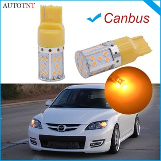 2pcs Canbus Error Free T20 7440 WY21W W21W Amber yellow LED No Hyper Flash bulb for Car Turn Signal Light