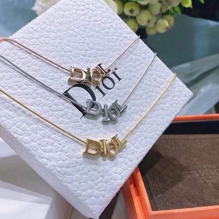 ✨DI:or stainless necklace✨🧡งานสวยตามภาพค่ะ ตัวสร้อยแต่งคล้องตัวอักษรสแตนเลสค่ะ รุ่นนี้สวยเรียบหรูมีลูกเล่นค่ะ