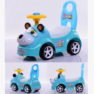 ภาพหน้าปกสินค้ารถขาไถ สุนัข Dog มีเสียงเพลง   สีฟ้า Blue ที่เกี่ยวข้อง