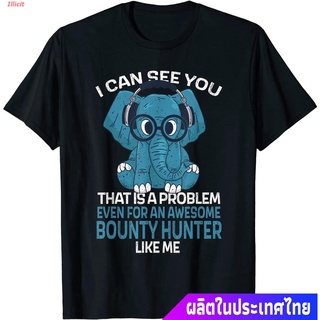 Illicit Bounty Hunterเสื้อยืดถักฤดูร้อน Bounty Hunter Job Coworker I Can See You T-Shirt Bounty Hunter Short sleeve T-sh