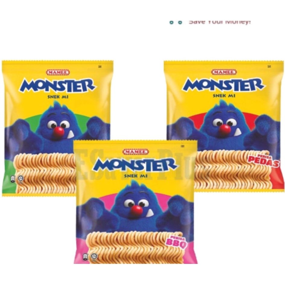 ภาพหน้าปกสินค้าNew Mamee Monster Snack  มาม่าทานเล่น ยกแพค8ซอง