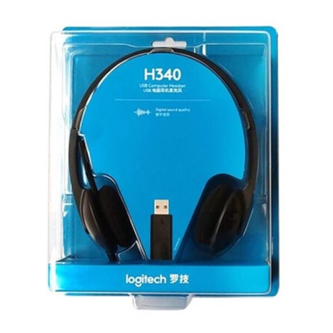 ภาพสินค้าLogitech H340 Stereo USB Headset with Microphone ประกันศูนย์ 2ปี หูฟัง จากร้าน aksolutionshop บน Shopee ภาพที่ 5