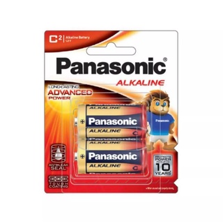 ถ่านอัลคาไลน์  Panasonic LR14T/2B C ขนาด 1.5V 1แพ็ค มี 2 ก้อน