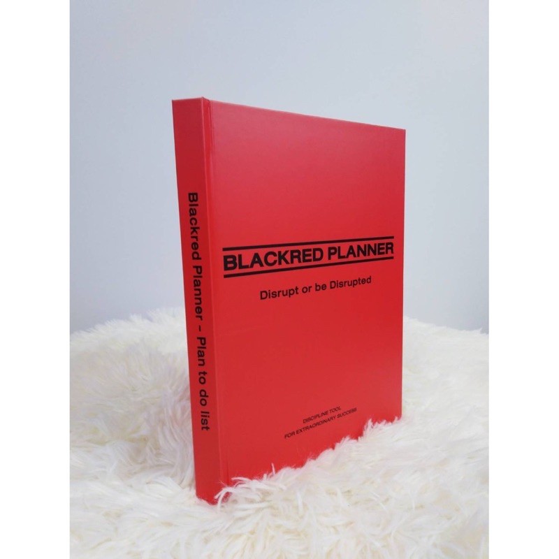 blackred-planner-สมุดสร้างวินัย