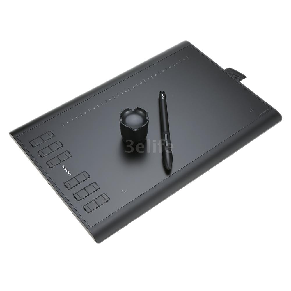 ready-stock-huion-graphic-drawing-tablet-micro-usb-new-1060plus-with-built-in-8g-memory-card-12-express-keys-digital-painting-rechargeable-pennew-1060-plus-drawing-tablet