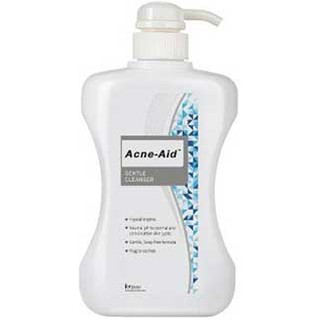 Acne Aid Liquid Cleanser หัวปั้ม 500 ml ผลิตภัณฑ์ทำความสะอาดผิวหน้า และผิวกาย สำหรับผิวมัน