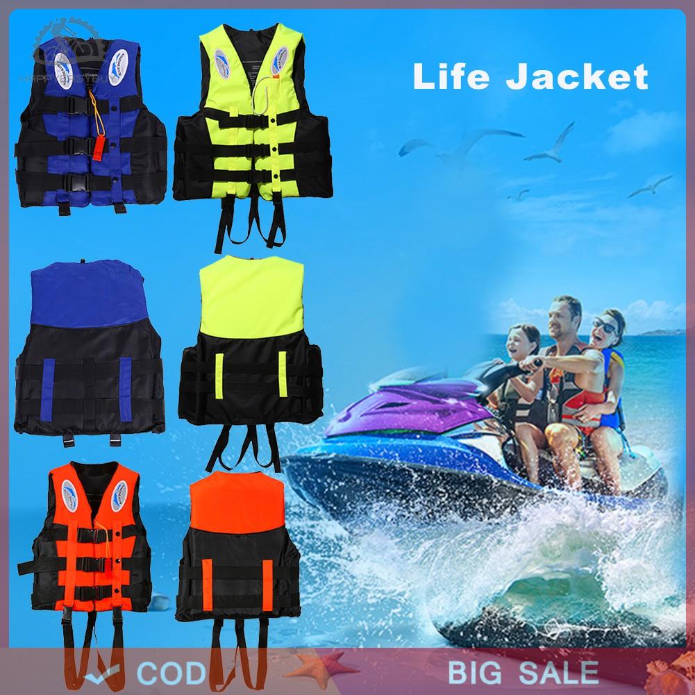 ภาพหน้าปกสินค้า( happyeasybuy ) เสื้อชูชีพโพลีเอสเตอร์ สำหรับผู้ใหญ่ ใช้ในการว่ายน้ำ