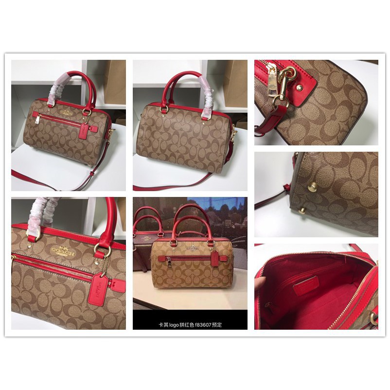 นำเข้าจากต่างประเทศ-coach-f83607-กระเป๋าแฟชั่นสตรี-กระเป๋าถือ-กระเป๋าสะพาย-เปลือกหอยแพคเกจ