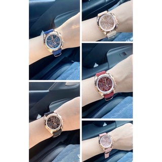 ภาพหน้าปกสินค้านาฬิกาข้อมือผู้หญิง นาฬิกาแฟชั่นสไตล์MK  สายซิลิโคนนิ่ม genevaแท้ พร้อมส่งจากไทย ที่เกี่ยวข้อง