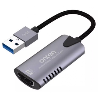 ภาพหน้าปกสินค้าVideo Capture Card ONTEN OTN- US323 USB 2.0 Audio Video Capture Onten USB2.0 4K แคปเจอร์การ์ด สตรีมมิ่ง, ไลฟ์สด. ที่เกี่ยวข้อง