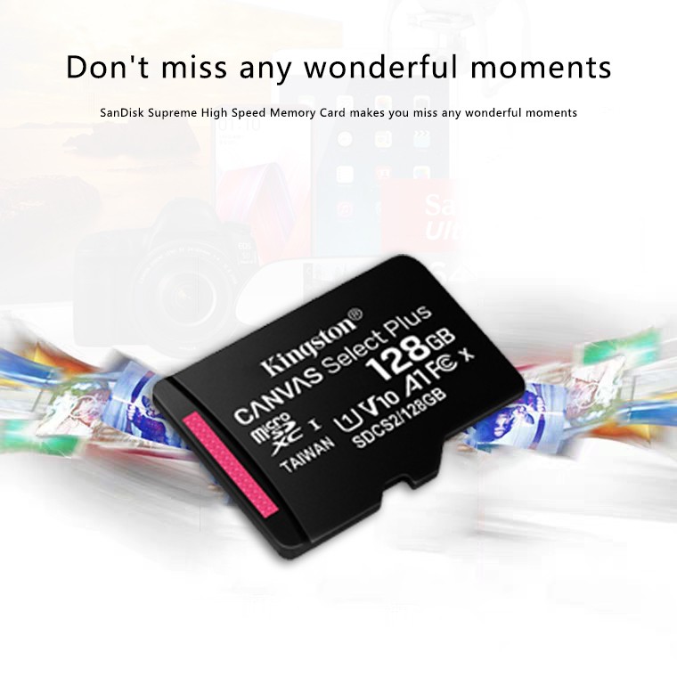 ภาพสินค้าKington SD Card Micro sdcard Memory Card Class 10 100MB/s /16GB/32GB/64GB/128GB TF Card For CCTV Dashca จากร้าน zz1klhcjoh บน Shopee ภาพที่ 5