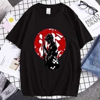 เสื้อยืดลําลอง แขนสั้น คอกลม พิมพ์ลายอนิเมะ Demon Slayer ระบายอากาศ สวมใส่สบาย แฟชั่นฤดูร้อน สไตล์วินเทจ สําหรับผู้ชาย