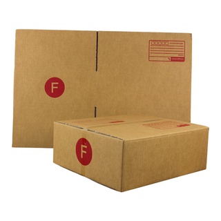 กล่องพัสดุ กล่องไปรษณีย์ฝาชนเบอร์ F (20 ใบ 180 บาท) ส่งฟรีทั่วประเทศ