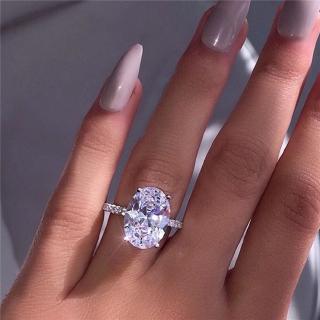 Classic Engagement Ring 4 Claws Design AAA White Cubic Zircon Female Women Wedding Band CZ Rings For Women Jewelry Gifts