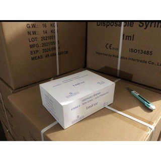ภาพขนาดย่อของภาพหน้าปกสินค้าLow Dead Space Syringe ไซริงค์ 1 ml. ไม่ติดเข็ม (กล่อง 100 ชิ้น) จากร้าน ling1904 บน Shopee ภาพที่ 3