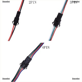 สายไฟเชื่อมต่อ 2/3/4 pin ตัวผู้ &amp; ตัวเมีย สําหรับ 5050/3528 rgb led strip 10 คู่