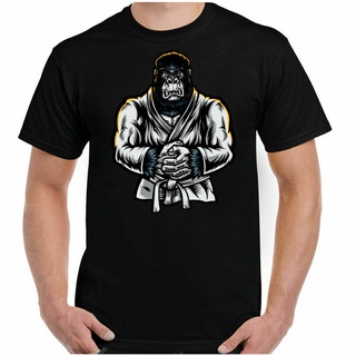 [S-5XL]เสื้อยืด พิมพ์ลายศิลปะการต่อสู้ JIU JITSU s Karate Top MMA Gorilla Gracie Brazilian สําหรับผู้ชาย 518343