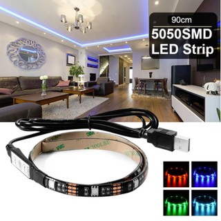 buybuytech ไฟเส้น Multi-color RGB 90cm 5050 SMD LED กันน้ำ พร้อม USB Cable