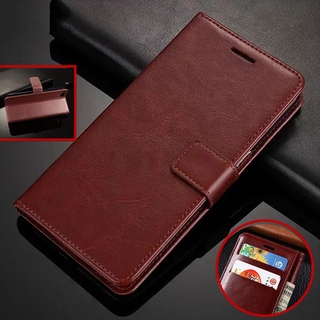 Realme 6 เคสหนังพลิกตั้งได้พร้อมเชือกเส้นเล็ก