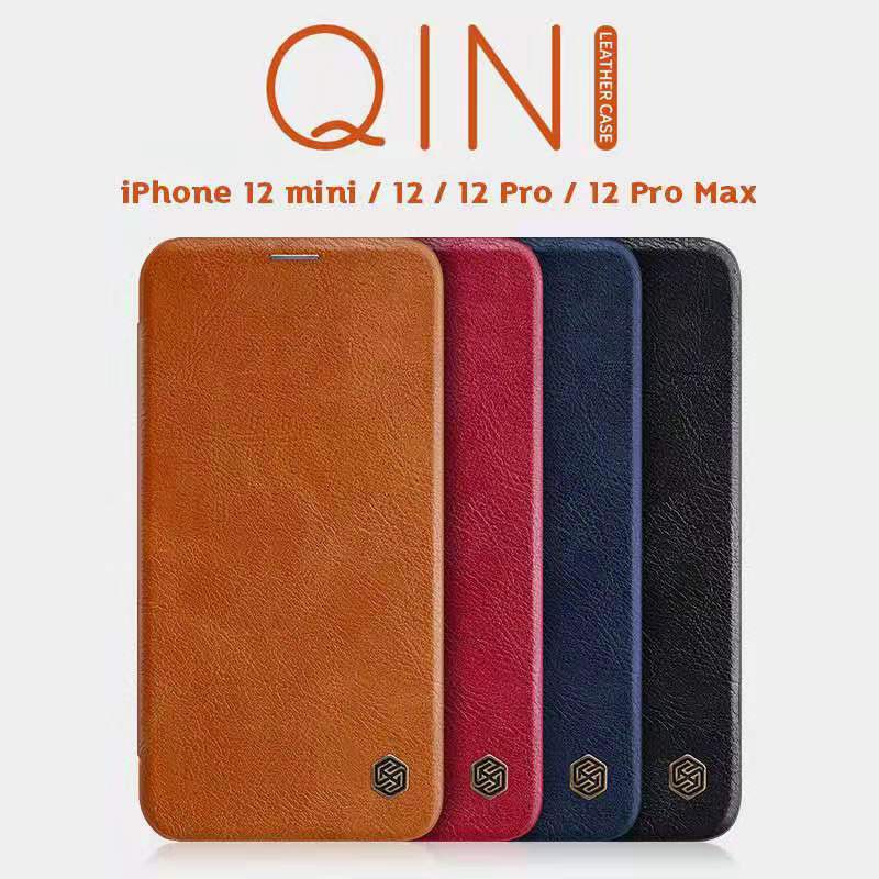 เคสหนังฝาพับnillkin-qin-leather-case-แท้iphone-12-mini-i12-i12-pro-i12-pro-max