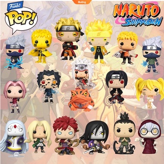 โมเดลฟิกเกอร์ Funko Pop ! Naruto Shippuden Uzumaki Naruto Kakashi Sasuke Jiraiya Gaara Gaara ของเล่นสะสมสําหรับเด็ก