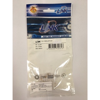 "LINK" RJ11 Telephone PLUG (ตัวผู้โทรศัพท์ 4 ขา) UL-3011 (10EA/PACK) ***ราคาต่อแพ็ค***