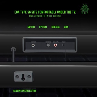EGA ลำโพง TYPE S6 BLUETOOTH SOUNDBAR BASS SUBWOOFER พร้อม BASS ...