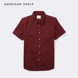 American Eagle Oxford Short-Sleeve Button-Up Shirt เสื้อเชิ้ต ผู้ชาย อ๊อกฟอร์ด แขนสั้น (EMSH 015-2106-613)