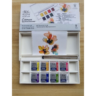 ชุดสีน้ำก้อนคอทแมน8 สีWinsor & newton