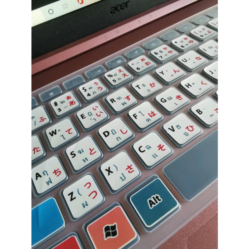 สติ๊กเกอร์แปะคีย์บอร์ด-keyboard-ภาษา-ญี่ปุ่น-อังกฤษ-ไทย-japan-english-thai