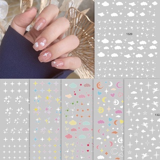 ภาพขนาดย่อของสินค้าสติ๊กเกอร์ติดเล็บ 3D ลายการ์ตูน ชนิดลอกแปะได้ Nail Sticker