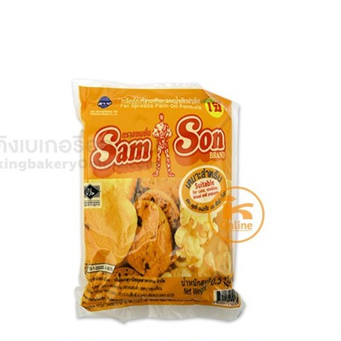 ภาพหน้าปกสินค้ามาการีน เนยแซมซั่น เนยเหลือง Samson เนยเทียม 500 ก. จากร้าน kingbakery บน Shopee