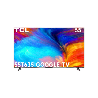 TCL ทีวี 55 นิ้ว LED 4K UHD Google TV รองรับ WiFi รุ่น 55T635 ระบบปฏิบัติการ Google & Youtube, Voice search, Dolby Audio